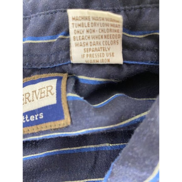 Stoneriver Outfitters Mens Sz 2X Blue Striped Pearl Snap Short Sleeve Shirt - Picture 6 of 8